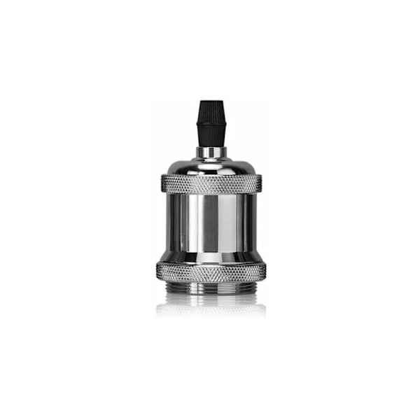 En uppsättning av 3-Socket E27 Spiral DIY Retro Lamp Adapters för Pendel Ljus Suspension, Silver