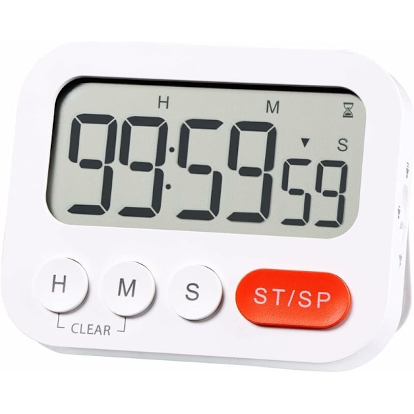 Digital Kök Timer Stor Display Magnetisk Kök Timer med Hög Alarm för Barn, Seniorer, Klassrum, Yoga