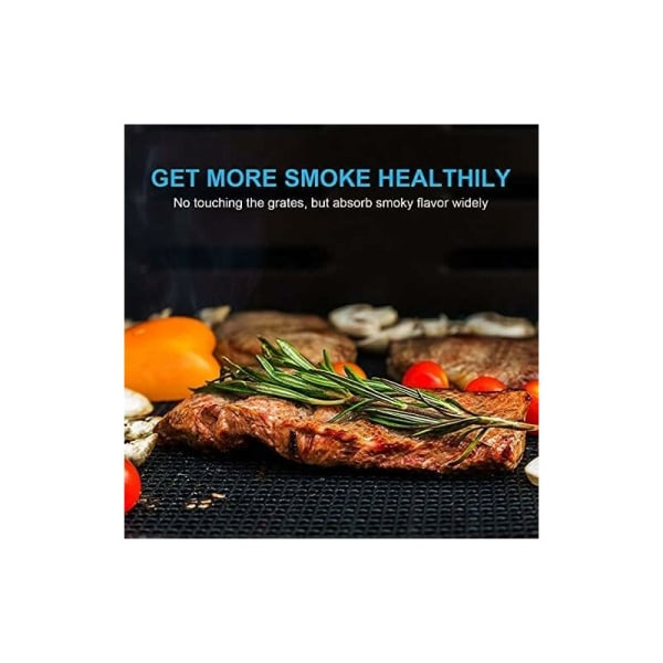 Grillgaller i glasfiber för utomhusgas- och kolgrillar och pelletsrökare - Tunga, återanvändbara och lätta att rengöra - 40 x 33 cm - 3-pack