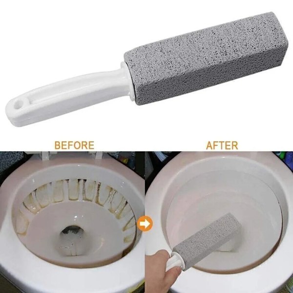 4X Pumice Toalettstädningsten med Handtag, Toalettstädare