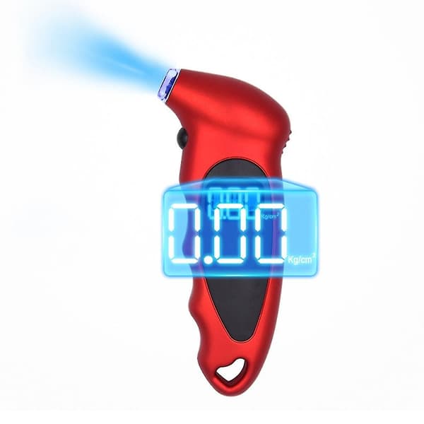 Digitalt däcktrycksmätare 150 Psi Abs 4 inställningar med bakgrundsbelyst Lcd-display（Blå）