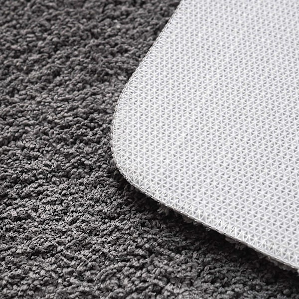 Gulv måtte lille frisk halvcirkel tæppe badeværelse skridsikker måtte absorberende fodpudeover Genting（45*75cm，skyer）