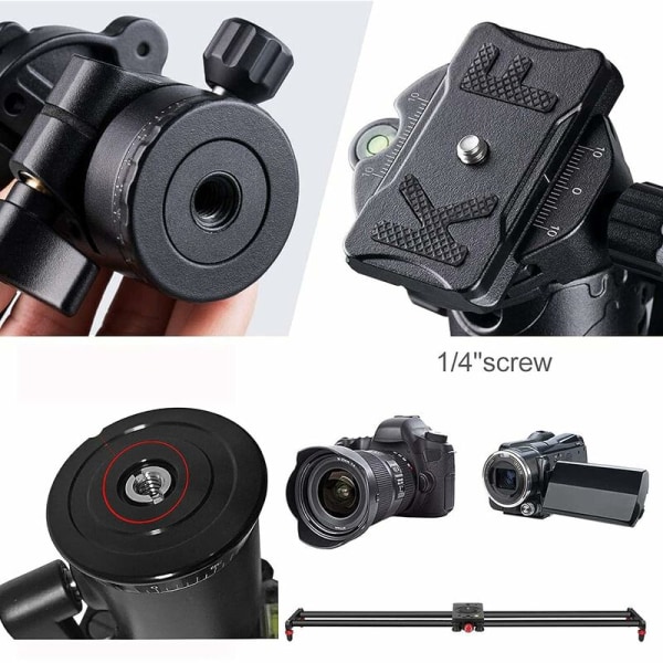 22-delad metallgängad skruvadapter, kameraskruvadapter i metall, stativadapteradapter, för kamera, stativ, monopod, belysningsstativ