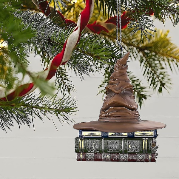 Harry Potter Sortering Hat Ornament Juletre Anheng Hallmark Keepsake dekorasjon (Uten lyd)