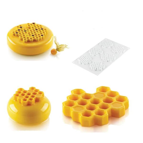 Honeycomb Form Silikoneform Honeycomb Chokoladeforme Dekoration Indsæt Net (E)