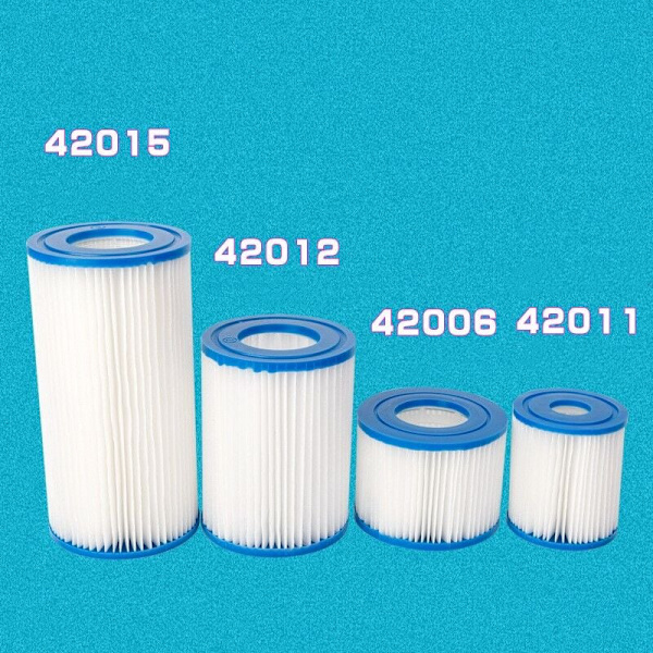 Filterpatron spafilter för Bestway/Intex typ, filterpatron (4-pack)