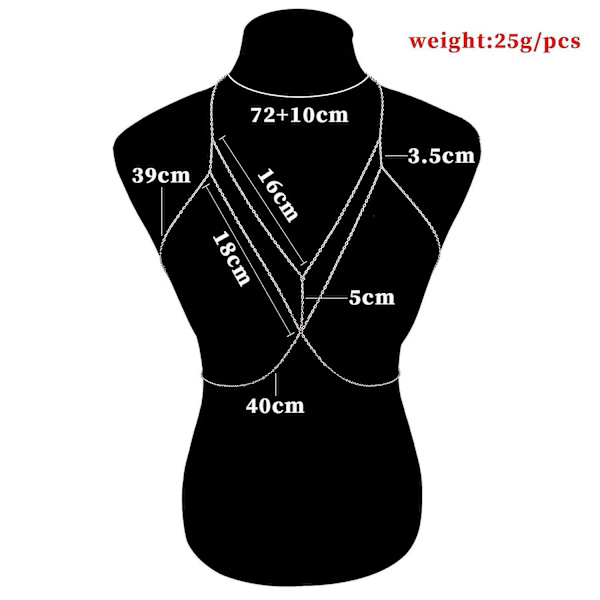 Ornament Chain Sexy Simple Crossover Body Chain All In One Chain（gull）