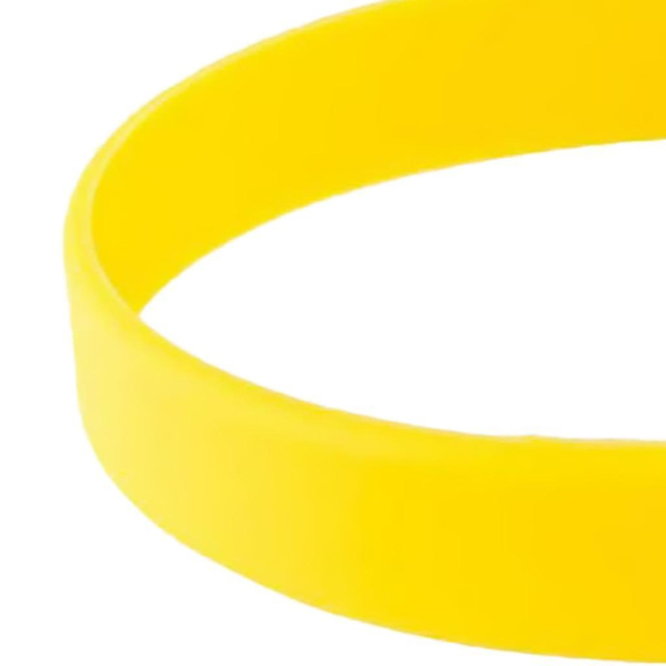 20 stk/pakke tomme silikonemote armbånd gul regnbue