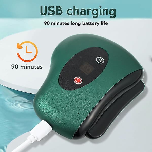 Ansiktsmassageapparatbräda Mikro Elektrisk Skrapbräda Grön