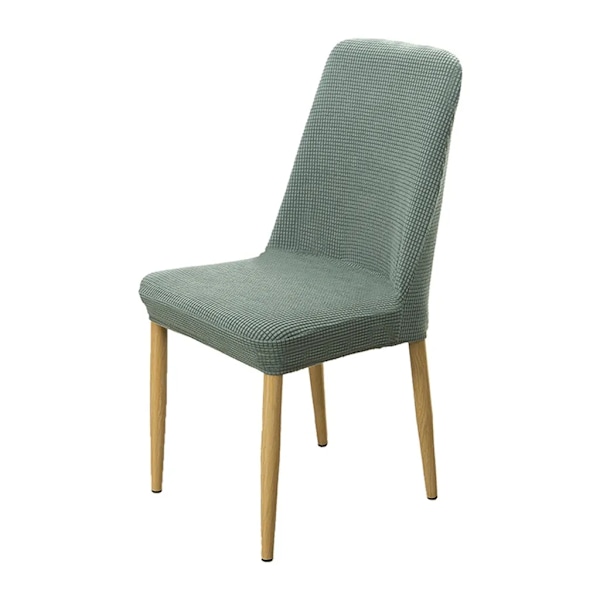 Enfärgad jacquard stolsöverdrag, stretch spandex stolsöverdrag, stolsöverdrag för matsal, hotell, bankett (cypressgrön)