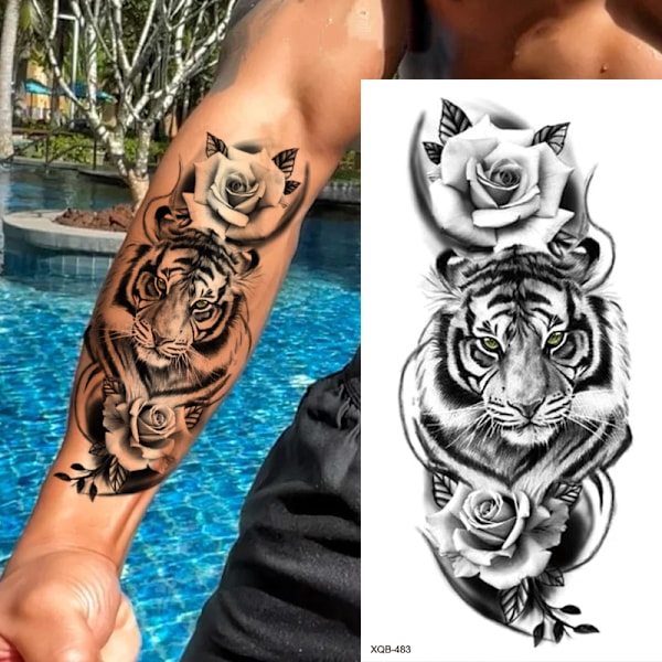 Små tatueringar för hela armen (2 st)