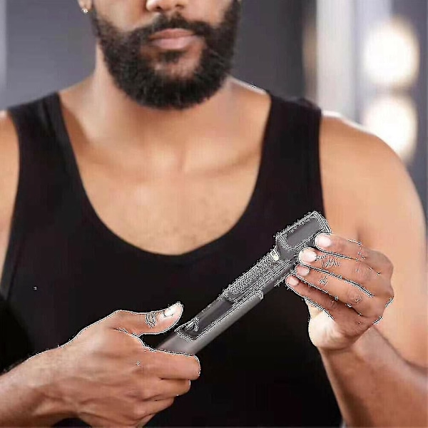 Titanium Trim Hårklippingsverktøy Håndholdt Kroppsshaver Profesjonell Klippehår Mann Kroppshår Fjerner Kam Frisør Shaver