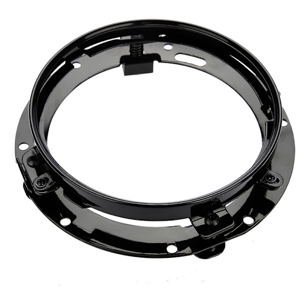 7\" Bilstrålkastare Cirkulär Ring Montering Fäste för Jeep Wrangler (Svart)