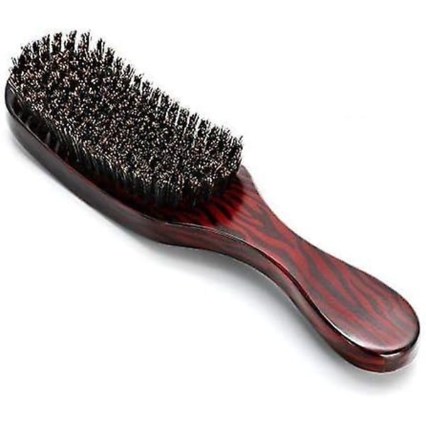 24x5.5x3.5cm1 piece Beech wood boar bristle large curved comb solid wood wavy cleaning brush smoothing comb hair styling comb beard care wooden comb