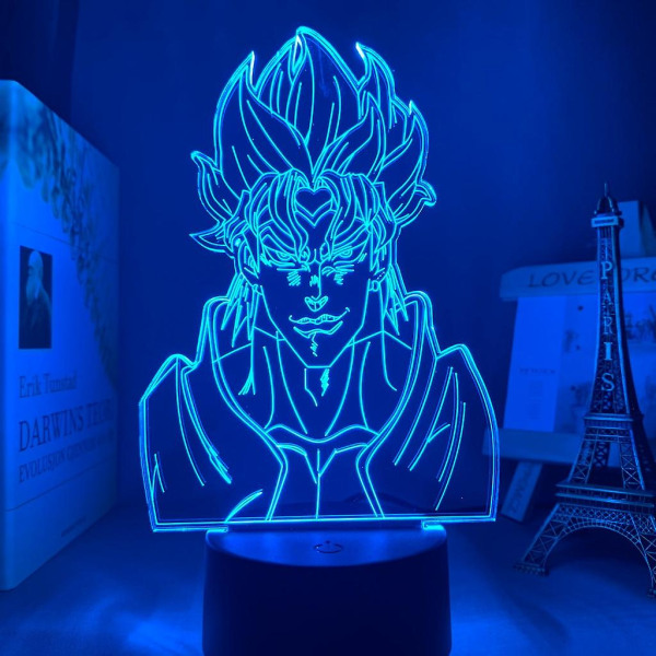 3d-lampa Anime Jojo Bisarrt äventyr för sovrumsinredning Ljus Födelsedagspresent Manga Jojo Figur LED Nattljus Jotaro KujoDM65