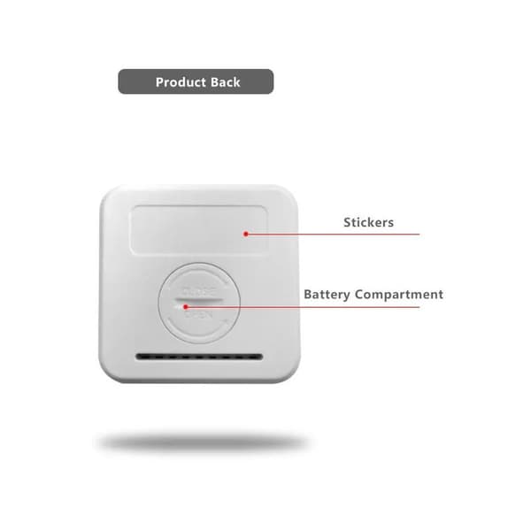 Elektronisk Mini Termometer Temperatur Fuktighet Smiley Face Display Bil 1st (Vit)