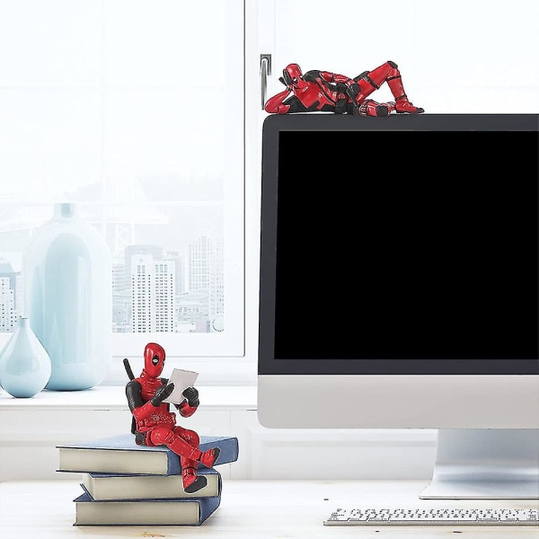 3 stk Deadpool Marvel-filmer Figurer Leker, Samleobjekt Modelldukke Borddekorasjon Dekor Hyllestativer Gave til fans