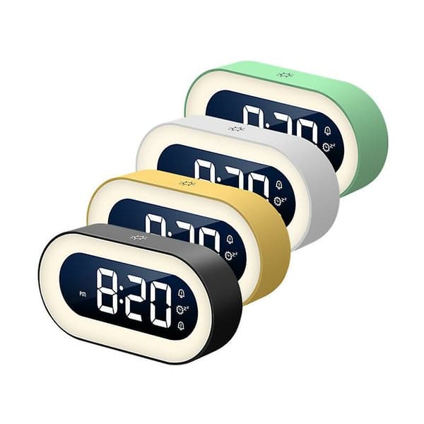 USB Storbilds Digital Väggklocka/Batteridriven Spegeldesign
