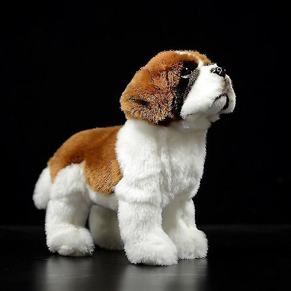 Realistiska Saint Bernard plyschleksaker Verkliga livet Stående hundvalp Gosedjur Leksakspresenter 26cm L Storlek