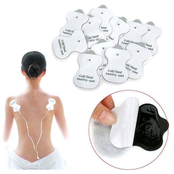 6/10/20 stk. Ti elektrodepuder Sundhedsfysioterapi Massageinstrument Terapi Massagepuder（20STK）