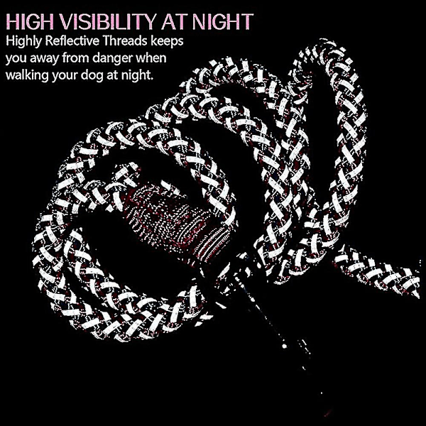 Tau for hunder - Hund med reflekstråder for trening og tur