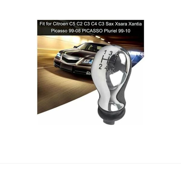 BF växelspaksknopp för Citroen C5 01-08, Xsara Picasso 99-08, även lämplig för Citroen C2 modell 206 207 307 408, 5-växlad manuell växellåda