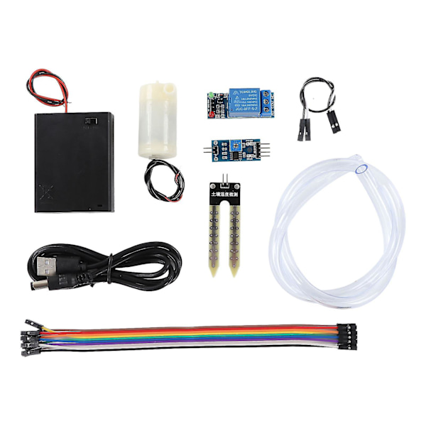 Automatisk blomster vanding pumpe kunstvanding relæ modul jord fugtighed sensor modul forbindelsesledningssæt