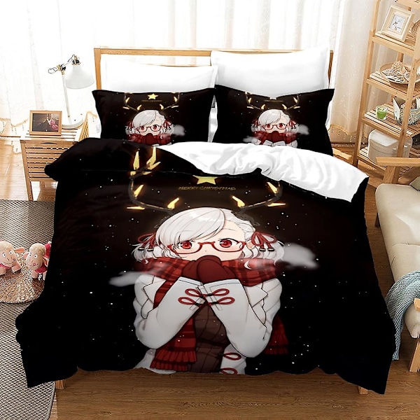 3D joulupäivän puun painatus vuodepeittosetti Twin Full Queen King Size Ultra Soft Peittovuodevaatteet 3kpl Peittopeittosetti（Kuten kuvassa）