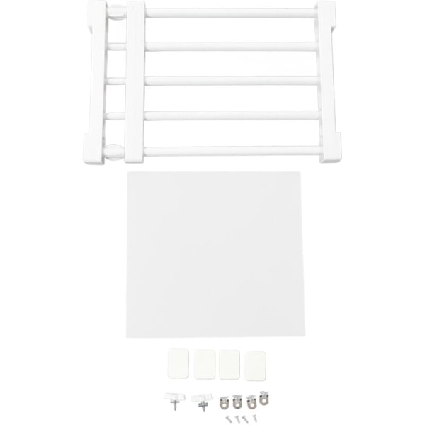 Garderobsspänningshylla Expanderbar spikfri garderobsavdelare förvaringsställ för garderob (38-55 cm/15-21,7" längd)