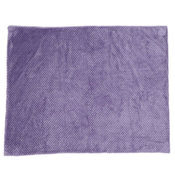 Vaskbart blødt fleece-tæppe til kæledyr - Vintervarmt tykt hundetæppe soveunderlag (lilla, L 100*80cm)