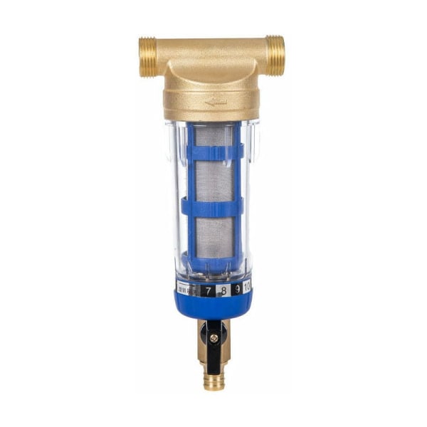 Återanvändbart vattenfilter, sedimentvattenfilter, vattenfilter, hantråd, sedimentfilter för brunnsvattenslang (1/2 tums hantråd)