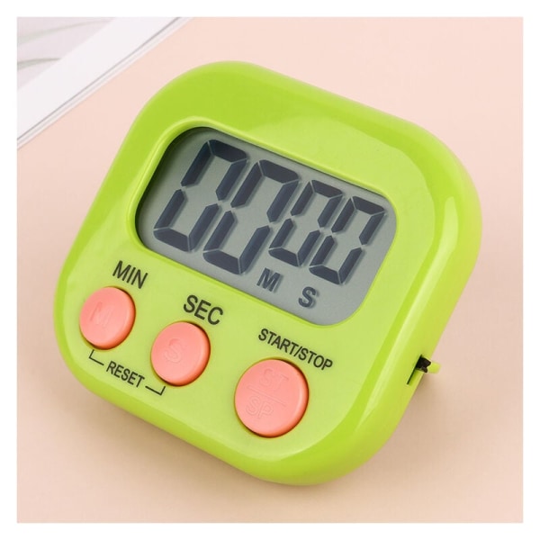 Magnetisk kökstimer, matlagningstimer, studietimer, högljudd alarmklocka och nedräkningstimer med LCD-display