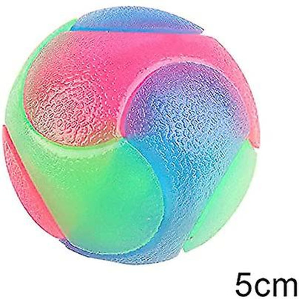 LED Lysende Hunde Bolde, Blinkende Elastisk Bold, Lysende Elastiske Bolde, Farverige LED Molar Bold Til Kæledyr, Interaktive Legetøj