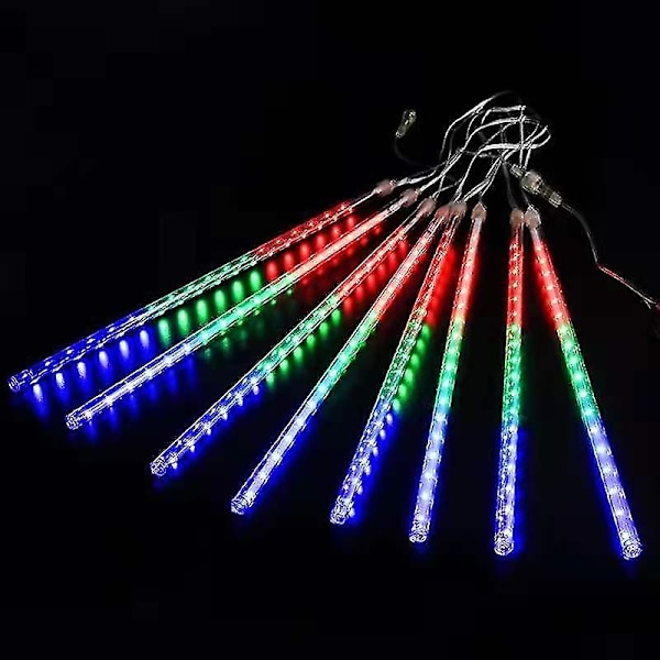Ulkoilukoriste 8 LED-meteorivalot laastarivalaistusprojekti baari piha joulujärjestely minä