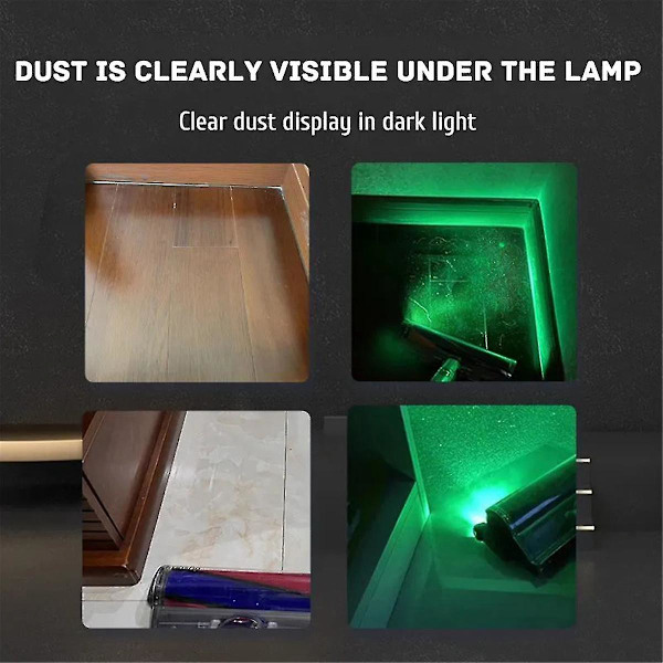 Universaali imurin osat - Laser LED -valot tekevät pölyn selvästi näkyväksi valon alla
