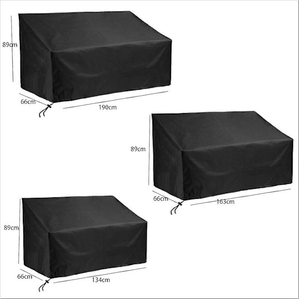 210d ulkoilman vedenpitävä suojus tuoli raskaan pölysuojan sadekansi puutarhaan pihalle ulkoilman terassikalusteet pöytä puutarhakansi tuoli（134x66x89cm）