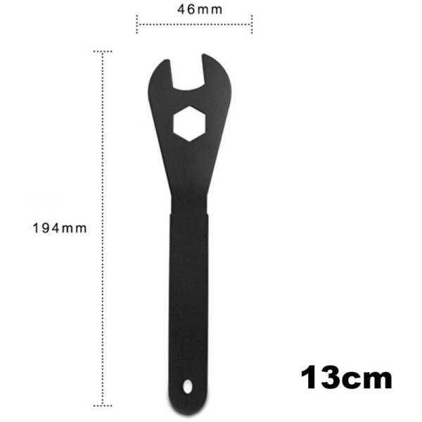 Hållbar multifunktionscykelreparationsverktyg i kolstål, cykelhuvudöppen konnyckel - 13 mm