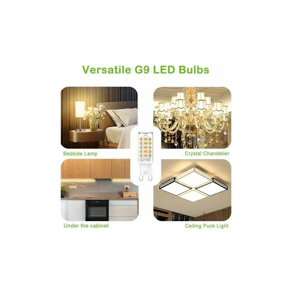 G9 LED Varmvit G9 LED-lampa 3W motsvarande 28W 33W 40W halogenlampor AC 220V-240V Flimmerfri 5-pack [Energiklass A+]