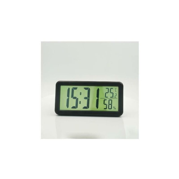 Stor digital väggklocka - Liten 14 cm batteridriven bordsklocka med temperatur, datum och andra stor display