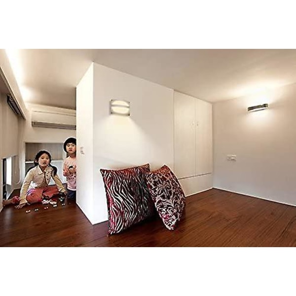 Trådlös led vägglampa Stick Anywhere Batteridriven rörelsesensor för badrum hall inomhus nattlampa