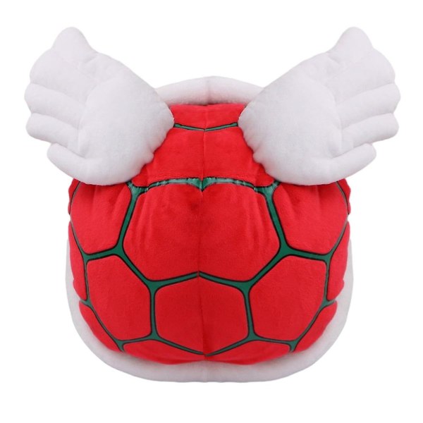 Turtle Shell Taske med Englevinger Blød Skuldertaske til Halloween Kostume Party Koopa Troopa Plys rygsæk Fyldt Dyrelegetøj Rød
