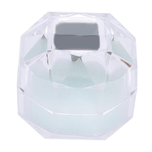 10 stk. Akryl Øreringe Ring Gave Opbevaring Display Box Smykker Organizer Etui Container Hvid