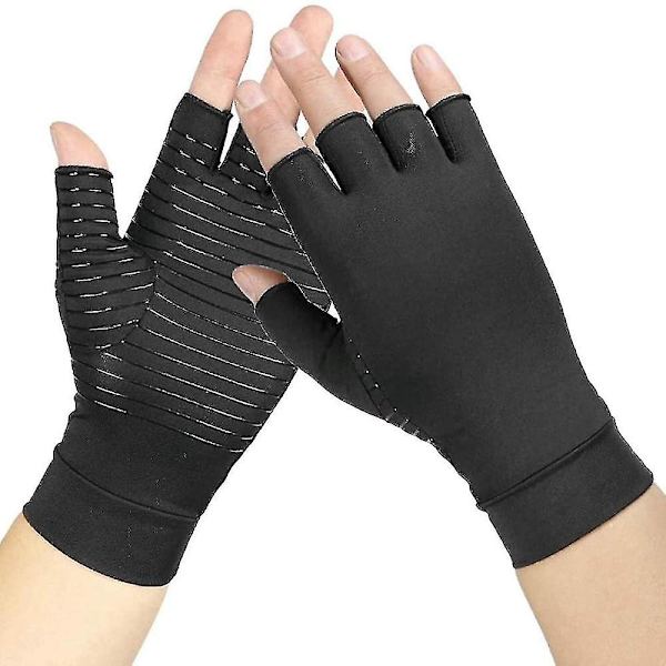 Artritkompressionhandskar Kopparfiber Komfort Artrit Handskar För Reumatoid Artrit Karpal T