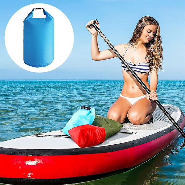 Vattentät flytande torrsäck 10l/20l/40l, rulltoppssäck håller utrustningen torr för kajakpaddling, forsränning, båtliv, simning, camping, vandring, strand, fiske（10L）