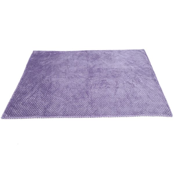 Vaskbart blødt fleece-tæppe til kæledyr - Vintervarmt tykt hundetæppe soveunderlag (lilla, L 100*80cm)