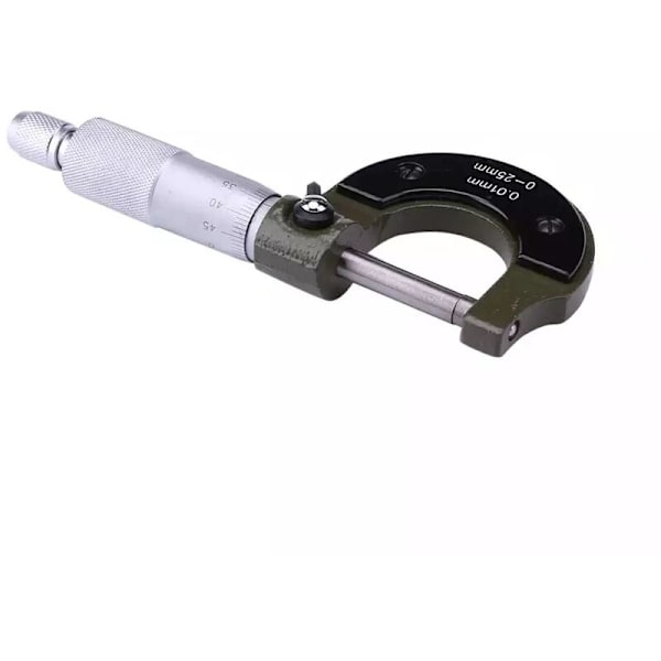 Precisionsmätande mikrometer 0-25mm 0,01mm extern metrisk skjutmått mätmikrometerverktyg