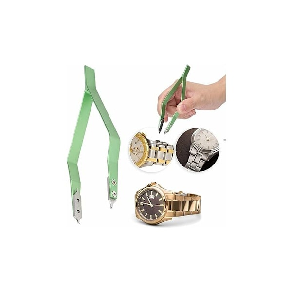Fjäderstångstång, pincett för klockor, fjäderstångsverktyg, metalltillbehör för klockreparation, verktygssats för klockreparation