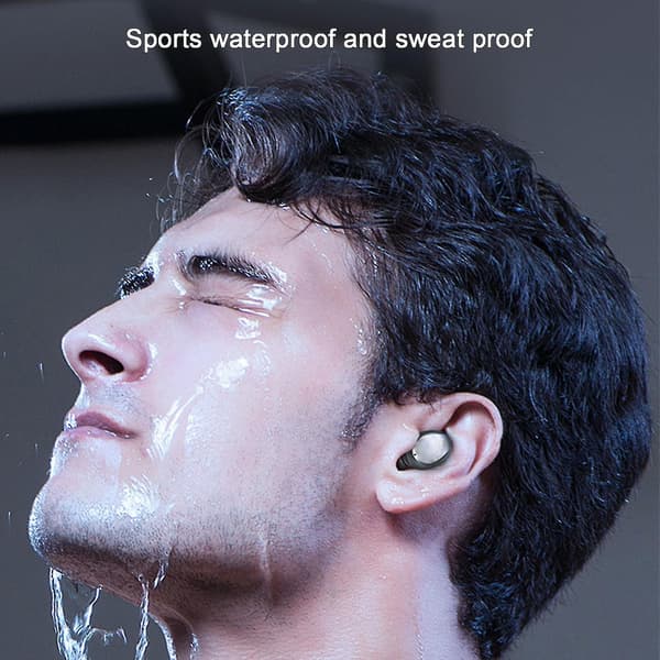 F9 Trådløst Bluetooth-headset Binaural Højttaler 2-i-1 Mini Broadcasting Højttaler