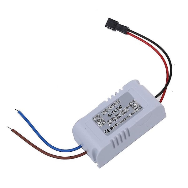 6W LED-ljuslampa Drivrutin Power Elektronisk transformator för MR16-haoyi（som visas）