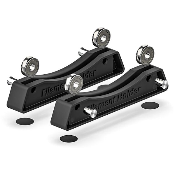 3D-skrivarfilamenthållare förbrukningsställ förbrukningshållare för 3D-utskriftsmaterialhållare bricka svart 2-pack